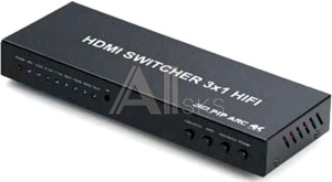 1000609537 Переключатель HDMI 3 x 1 Greenline, SPDIF + RCA Стерео + 3.5MM + Coaxial, GL-v301AU