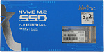 1906044 Накопитель SSD Netac PCI-E 3.0 x2 512Gb NT01N930ES-512G-E2X N930ES M.2 2242