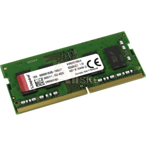 1587389 Kingston DDR4 SODIMM 4GB KVR26S19S6/4 PC4-21300, 2666MHz, CL19