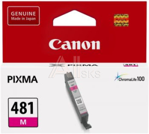 1010561 Картридж струйный Canon CLI-481M 2099C001 пурпурный для Canon Pixma TS6140/TS8140TS/TS9140/TR7540/TR8540