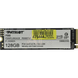 1362384 SSD жесткий диск M.2 2280 128GB P300 P300P128GM28B PATRIOT