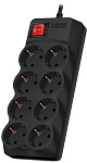 1000403990 Фильтр SVEN Optima Pro 3,1 м (8 розеток) черный Surge Protector SVEN Optima Pro 3,1 m (8 outlets) black