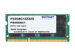 1213960 Модуль памяти для ноутбука SODIMM 8GB PC10600 DDR3 PSD38G13332S PATRIOT