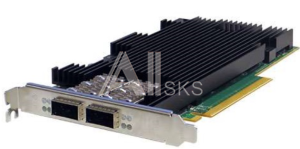 Адаптер SILICOM PE3100G2DQIR-ZL4 Dual port Fiber (LR4) 100 Gigabit Ethernet PCI Express Content Director Server Adapter RoHS Compliant,X16 Gen 3, based on Int