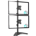 D208FS-B ONKRON кронштейн для двух мониторов 13"-34" настольный, чёрный D208FS