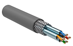 LC1-C6A04-621 Витая пара S/FTP кат.6A 4х2х23AWG LSZH серый (305м)