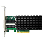 11066927 ORIENT XWT-MCX4PE8 25G 2SFP28, Сетевая карта PCI-Ex8 v3.0 2xSFP28 25Gbps RDMA Server NIC, Mellanox ConnectX-4 chipset, 25/10/1 Гбит/с 2 планки креплен