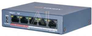 1406342 Коммутатор HIKVISION DS-3E0105P-E/M(B) 4x100Мбит/с 4PoE+ 35W неуправляемый