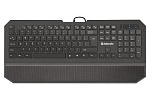 Проводная клавиатура Oscar SM-600 Pro RU,черный,полноразмерная DEFENDER