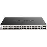 1000679766 Коммутатор/ DGS-3130-54PS Managed L3 Stackable Switch 48x1000Base-T PoE, 2x10GBase-T, 4x10GBase-X SFP+, PoE Budget 370W (740W with DPS-700), Surge