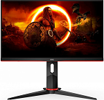 23,8' AOC Q24G2A/BK 2560x1440, WLED, 16:9, IPS, 350 cd, 1000:1, 80M:1, 4ms, 178/178, HDMI 2.0, DP, 165 Hz, Tilt, HAS, VESA, Внутр, Black, 3y