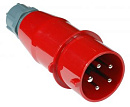 Вилка Lanmaster LAN-IEC-309-32A3P/M красный