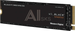 1000682239 Твердотельный накопитель WD SSD Black SN850, 2.0TB, M.2(22x80mm), NVMe, PCIe 4.0 x4, 3D TLC, R/W 7000/5100MB/s, IOPs 1 000 000/710 000, TBW 1200,