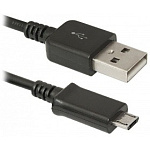 1502744 Defender USB кабель USB08-03H USB2.0 AM-MicroBM, 1.0м пакет (87473)