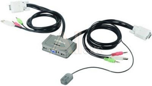 1120430 KVM-переключатель USB 2PORT W/CAB EK-2U2CA EDIMAX