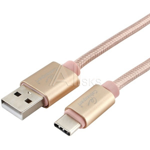 1705344 Cablexpert Кабель USB 2.0 CC-U-USBC01Gd-1.8M AM/TypeC, серия Ultra, длина 1.8м, золотой, блистер