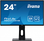 1129583 Монитор Iiyama 23.6" XB2474HS-B2 черный VA LED 4ms 16:9 HDMI M/M матовая HAS Pivot 3000:1 250cd 178гр/178гр 1920x1080 D-Sub DisplayPort FHD 5.3кг