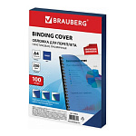 11032633 Обложка BRAUBERG 530830, A4, 200мкм, 100, синий