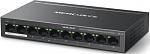 Коммутатор Mercusys MS110P (L2) 10x100Мбит/с 8PoE+ 65W неуправляемый