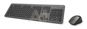 1402934 Клавиатура + мышь Hama KMW-700 клав:черный/серый мышь:черный/серый USB 2.0 беспроводная slim Multimedia