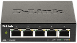 D-Link DGS-1100-05V2/A1A, L2 Smart Switch with 5 10/100/1000Base-T ports2K Mac address, 802.3x Flow Control,32 802.1Q VLAN, VID range 1-4094, Jumbo 9