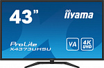 1656995 Монитор Iiyama 42.5" ProLite X4373UHSU-B1 черный VA 16:9 DVI HDMI M/M матовая 400cd 178гр/178гр 3840x2160 DisplayPort Ultra HD USB 14.5кг