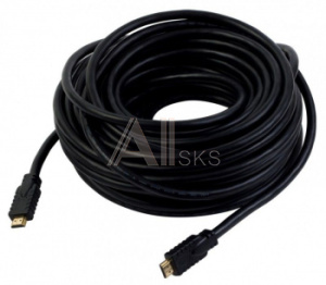 841161 Кабель аудио-видео Ningbo HDMI (m)/HDMI (m) 20м. позолоч.конт. черный