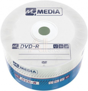 1545332 Диск DVD-R MyMedia 4.7Gb 16x Pack wrap (50шт) (69200)