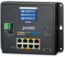 1000646702 Коммутатор Planet коммутатор/ IP30, IPv6/IPv4, L2+ 8-Port 10/100/1000T 802.3at PoE + 2-Port 1G/2.5G SFP Wall-mount Managed Switch with LCD touch screen (-20~70