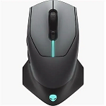 570-ABCS Dell Mouse AW610M Alienware; Gaming; Wired/Wireless; USB; Optical; 16000 dpi; 7 butt; Dark side of the moon