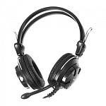 567947 Наушники с микрофоном A4Tech HS-28 черный 2.2м накладные оголовье (HS-28 (BLACK+GREY))