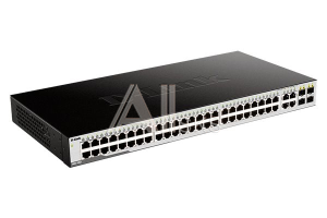 Коммутатор D-LINK DGS-1052/A1A, L2 Unmanaged Switch with 48 10/100/1000Base-T and 4 100/1000Base-T/SFP combo-ports. 16K Mac address, 802.3x Flow Control, Auto MD