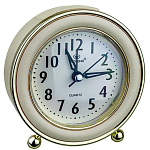 1863861 Perfeo Quartz часы-будильник "PF-TC-016", круглые диам. 10,5 см, подсветка, хаки