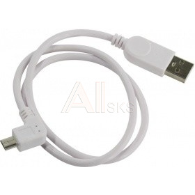 1504671 ORIENT MU-205W2, Кабель Micro USB 2.0, Am -> micro-Bm (5pin) угловой, правый угол 90°, 0.5 м, белый