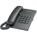 1113212 Panasonic KX-TS2350RUT (титан) {повтор номера, регул-ка громкости, кр.на стену}
