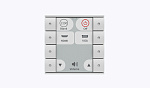 136630 Панель управления BIAMP [Impera Echo 8EUW], кнопочная 8-button control pad, EU, white