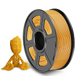 npr_D4804 Филамент NVPRINT PLA Gold для 3D печати диаметр 1.75мм длина 330 метров масса 1 кг
