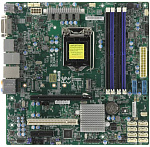 1000397412 Системная плата MB Supermicro X11SAE-M-O, 1x LGA 1151, Intel® C236, Intel® 6th Gen E3-1200 v5/Core i7/i5/i3, Pentium, Celeron processors, 4xDIMM DDR4