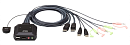 CS22DP-AT ATEN 2-Port USB DisplayPort Cable KVM Switch with Remote Port Selector