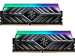 1242562 Модуль памяти ADATA XPG SPECTRIX D41 Gaming DDR4 Общий объём памяти 16Гб Module capacity 8Гб 3000 МГц 1.35 В RGB Titanium Grey AX4U300038G16-DT41