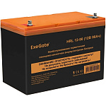 1961025 Exegate EX285655RUS Аккумуляторная батарея ExeGate HRL 12-90 (12V 90Ah, под болт М6)