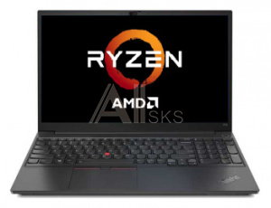 1554828 Ноутбук Lenovo ThinkPad E15 G3 AMD Ryzen 5 5500U 8Gb SSD256Gb AMD Radeon 15.6" IPS FHD (1920x1080) Windows 10 Professional 64 black WiFi BT Cam