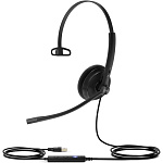 1884752 Yealink UH34 Lite Mono UC Гарнитура проводная, черный