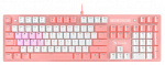 1583335 Клавиатура A4Tech Bloody B800 Dual Color механическая розовый/белый USB for gamer LED