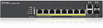 1000580430 Коммутатор ZYXEL NebulaFlex Pro GS2220-10HP Hybrid L2 PoE+ Switch, 19 "rack, 8xGE PoE+, 2xCombo (SFP / RJ-45), 180W PoE Budget, Standalone / Cloud