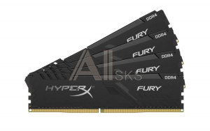 1281447 Модуль памяти KINGSTON Fury Gaming DDR4 Общий объём памяти 16Гб Module capacity 4Гб Количество 4 3200 МГц Радиатор Множитель частоты шины 16 1.35 В че
