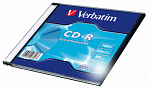 15450 Диск CD-R Verbatim 700Mb 52x Slim case (1шт) (43347)