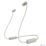 Sony WI-C100 бежевый беспроводные bluetooth шейный обод
