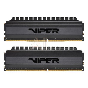 1376281 Модуль памяти VIPER 4 BLACKOUT 16GB DDR4-4000 PVB416G400C9K,CL19, 1.35V K2*8GB XMP BLACK PATRIOT