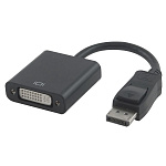 1182506 Gembird Переходник DisplayPort - DVI , 20M/19F, пакет черный [A-DPM-DVIF-002]